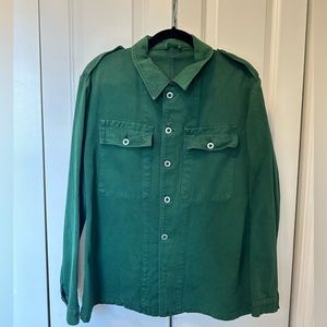 Urban Outfitters Green Denim Jacket